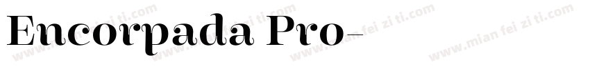 Encorpada Pro字体转换